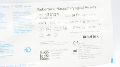 Teleflex 123134 Robertazzi Nasopharyngeal Airway 34Fr x 11.3mm OD (x)